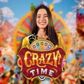 Logo of Crazy Time from Evolution at Fish Casino