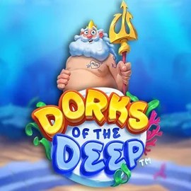 Dorks of the Deep slot logo by Hacksaw Gaming at Fish CasinoDorks of the Deep