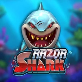 Razor Shark slot logo by Push Gaming at Fish CasinoRazor Shark
