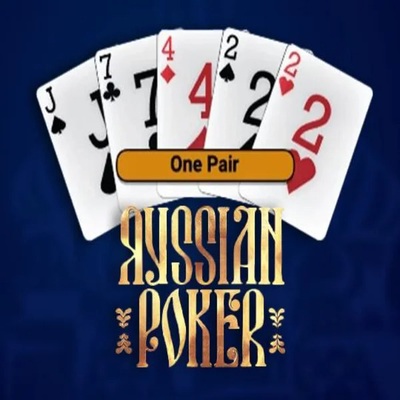 Russian Poker slot logo by OneTouch Games at Fish CasinoRussian Poker